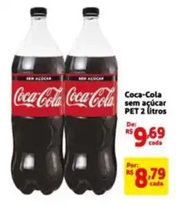 Extra Supermercado Coca-Cola sem açúcar PET 2 litros oferta
