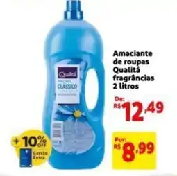 Extra Supermercado Amaciante de roupas Qualità fragrâncias 2 litros oferta