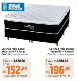 Deltasul Colchão Mola Casal Imperador + Base p/ Colchão Cód: 43424/26283 oferta