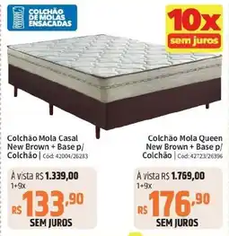 Deltasul Colchão Mola Casal New Brown + Base p/ Colchão Cód: 42004/26283 oferta