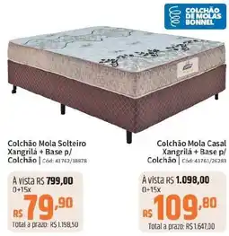 Deltasul Colchão Mola Solteiro Xangrilá + Base p/ Colchão Cód: 41762/38878 oferta