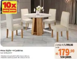 Deltasul Mesa Styllo +4 Cadeiras oferta