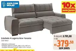 Deltasul Estofado 4 Lugares New Toronto Cód: 43819 oferta