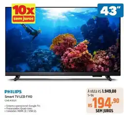 PHILIPS Smart TV LED FHD Cód:43529