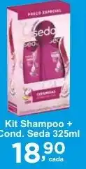 Rossi Supermercado Kit Shampoo + Cond. Seda 325ml oferta