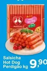 Rossi Supermercado Salsicha Hot Dog Perdigão kg oferta