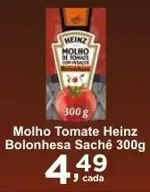 Rossi Supermercado Molho Tomate Heinz Bolonhesa Sachê 300g oferta