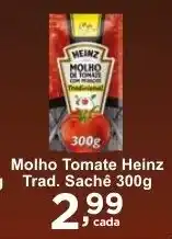 Rossi Supermercado Molho Tomate Heinz Trad. Sachê 300g oferta