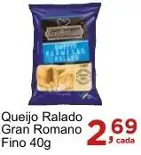 Rossi Supermercado Queijo Ralado Gran Romano Fino 40g oferta