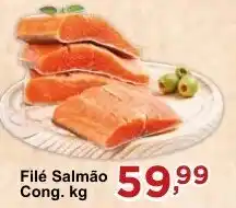 Rossi Supermercado Filé Salmão Cong. kg oferta