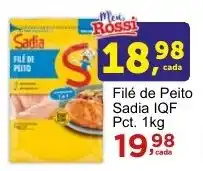 Rossi Supermercado Filé de Peito Sadia IQF Pct. 1kg oferta