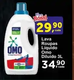 Rossi Supermercado Lava Roupas Líquido Omo Diluido 3L oferta