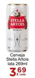 Rossi Supermercado Cerveja Stella Artois lata 269ml oferta