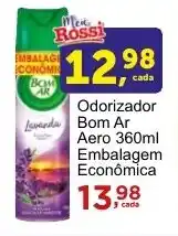 Rossi Supermercado Odorizador Bom Ar Aero 360ml oferta