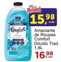 Rossi Supermercado Amaciante de Roupas Comfort Diluído Trad. 1.8L oferta