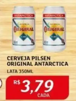 Assaí Atacadista CERVEJA PILSEN ORIGINAL ANTARCTICA LATA 350ML oferta