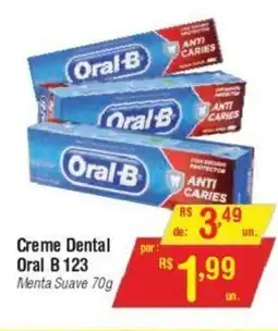 Fort Atacadista Creme Dental Oral B 123 Menta Suave 70g oferta
