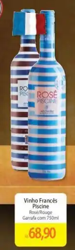 Atacadão Vinho Francês Piscine Rosé/Rouge Garrafa com 750ml oferta