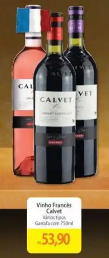 Atacadão Vinho Francês Calvet Vários tipos Garrafa com 750ml oferta