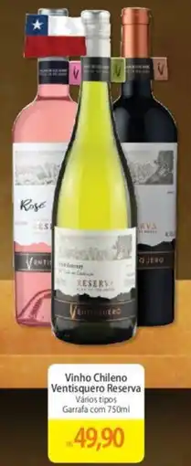 Atacadão Vinho Chileno Ventisquero Reserva Vários tipos Garrafa com 750ml oferta