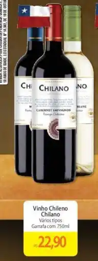 Atacadão Vinho Chileno Chilano Vários tipos Garrafa com 750ml oferta