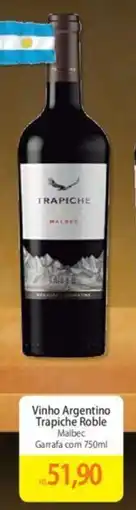Atacadão Vinho Argentino Trapiche Roble Malbec Garrafa com 750ml oferta