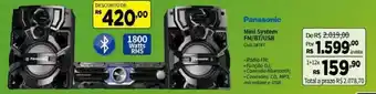 Deltasul Panasonic Mini System FM/BT/USB oferta