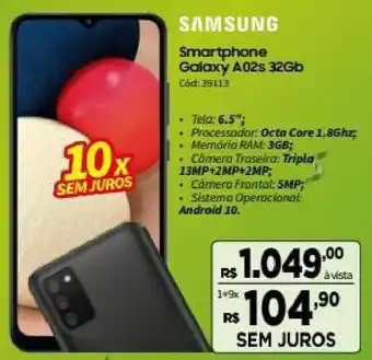 Deltasul Samsung Smartphone Galaxy A02s 32gb oferta