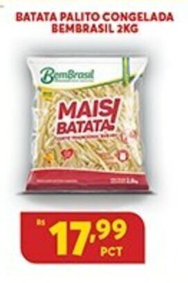 Atacadão Centro Sul Batata Palito Congelada Bem Brasel 2kg oferta