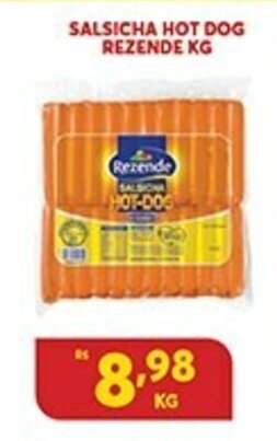 Atacadão Centro Sul Salsicha Hot Dog Rezende 1kg oferta