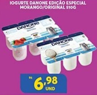 Atacadão Centro Sul Iogurte Danone Edicao Especial Morango/ Original 510g oferta