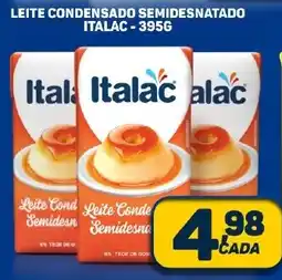 Dom Atacadista LEITE CONDENSADO SEMIDESNATADO ITALAC-395G oferta