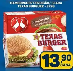 Dom Atacadista HAMBURGUER PERDIGÃO/ SEARA TEXAS BURGUER -672G oferta