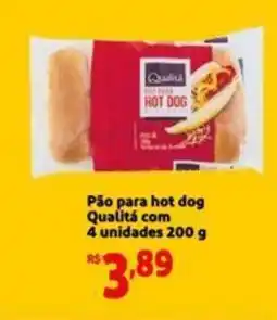 Extra Supermercado Pão para hot dog Qualitá com 4 unidades 200 g oferta
