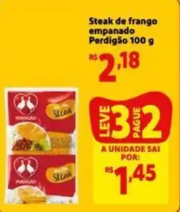 Extra Supermercado Steak de frango empanado Perdigão 100 g oferta