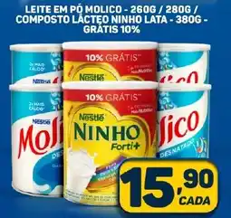 Dom Atacadista LEITE EM PÓ MOLICO - 260G / 280G/ COMPOSTO LÁCTEO NINHO LATA - 380G - GRATIS 10% oferta