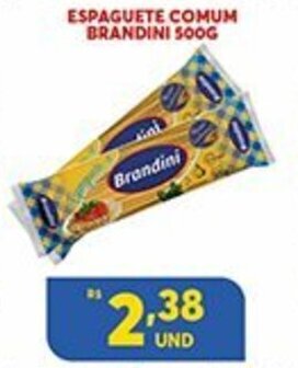 Atacadão Centro Sul Espaguete Comum Brandini 500g oferta