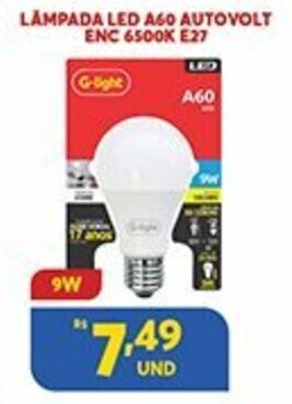 Lampada Led A60 Autovolt ENC 6500K E27
