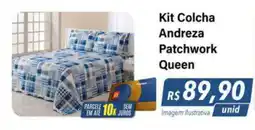 Hiper Moreira Kit Colcha Andreza Patchwork Queen oferta