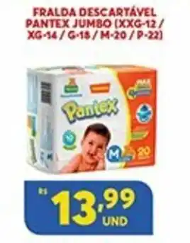 Atacadão Centro Sul Fralda Descartavel Pantex Jumbo oferta
