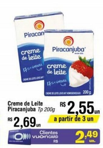 Fort Atacadista Creme de Leite Piracanjuba 200g oferta