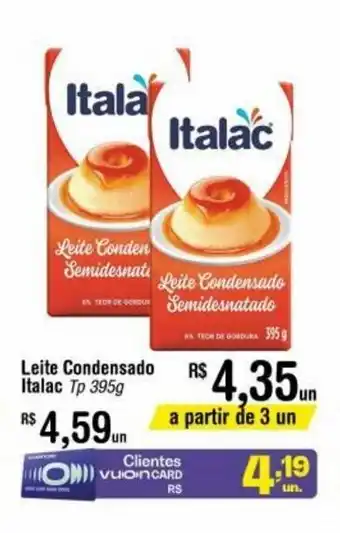Fort Atacadista Leite Condensado Italac 395g oferta