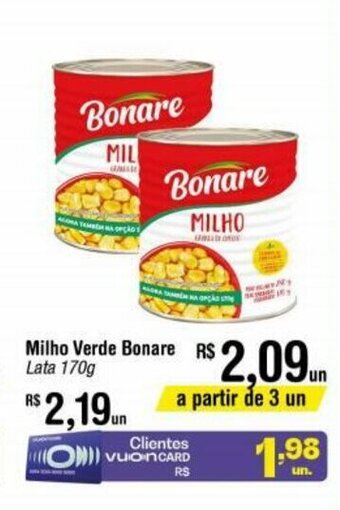 Fort Atacadista Milho Verde Bonare 170g oferta