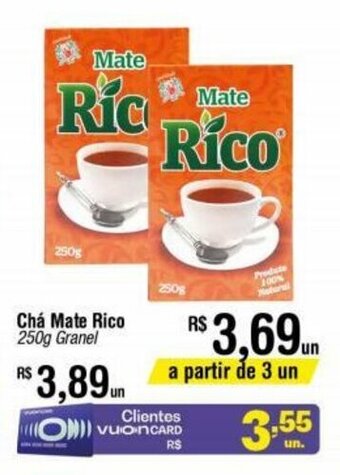 Fort Atacadista Cha Mate Rico 250g oferta