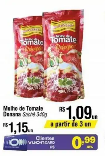 Fort Atacadista Molho de Tomate Donana 340g oferta