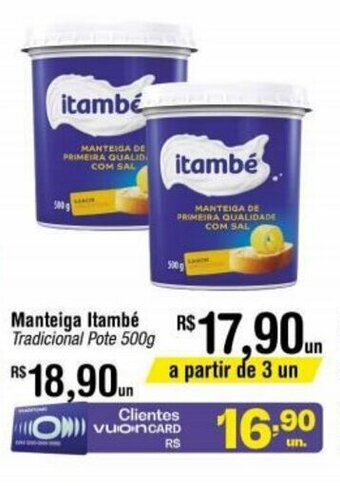 Fort Atacadista Manteiga Itambe 500g oferta