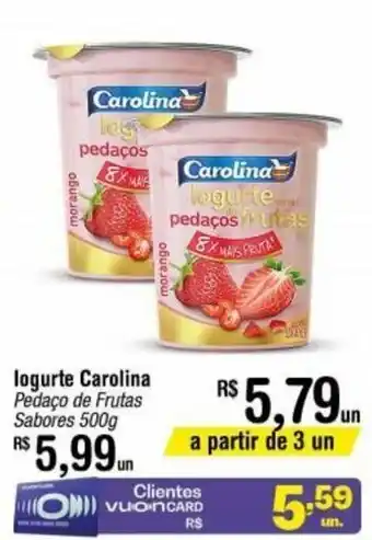 Fort Atacadista Iogurte Carolina 500g oferta