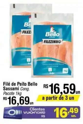Fort Atacadista File de peito Belle Sassami 1kg oferta