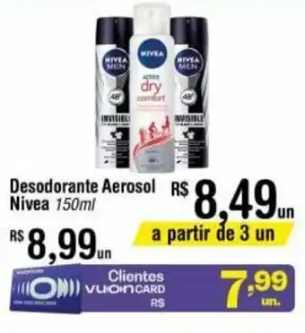 Fort Atacadista Desodorante Aerossol Nivea 150ml oferta
