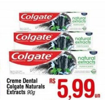Fort Atacadista Creme Dental Colgate Natural Extracts 90g oferta